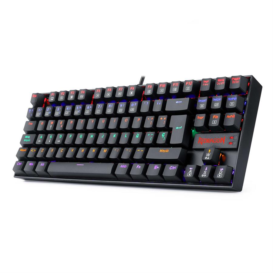 Teclado redragon kumara rainbow black