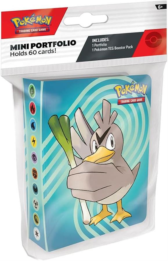Pokémon TCG: Mini Portafolio 60 cards (incluye 1 sobre de regalo)