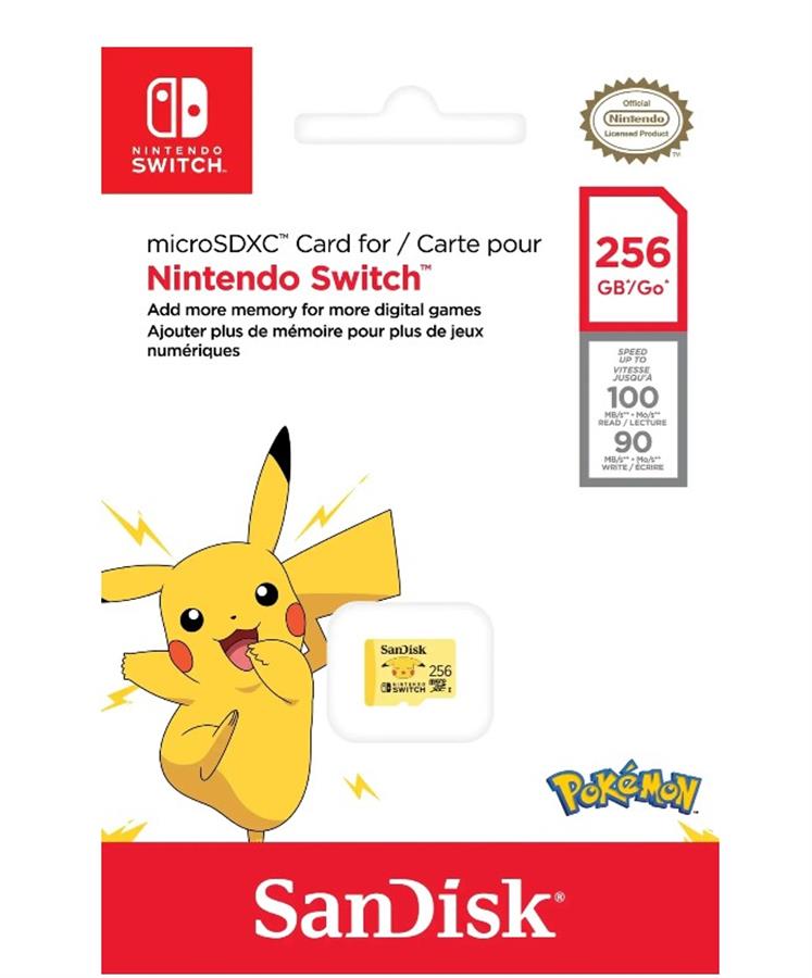 Micro sd Nintendo oficial 256 gb