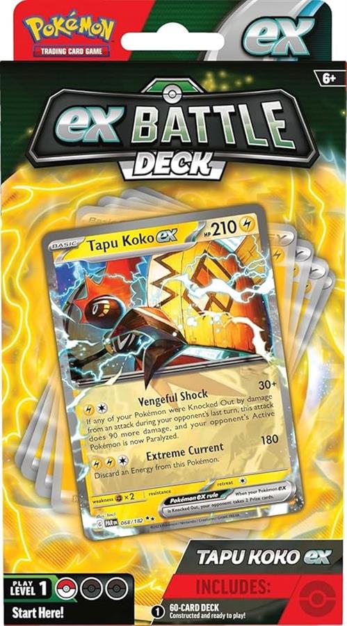 Pokemon Tcg: JCC Pokémon mazo de batalla TAPU KOKO ex