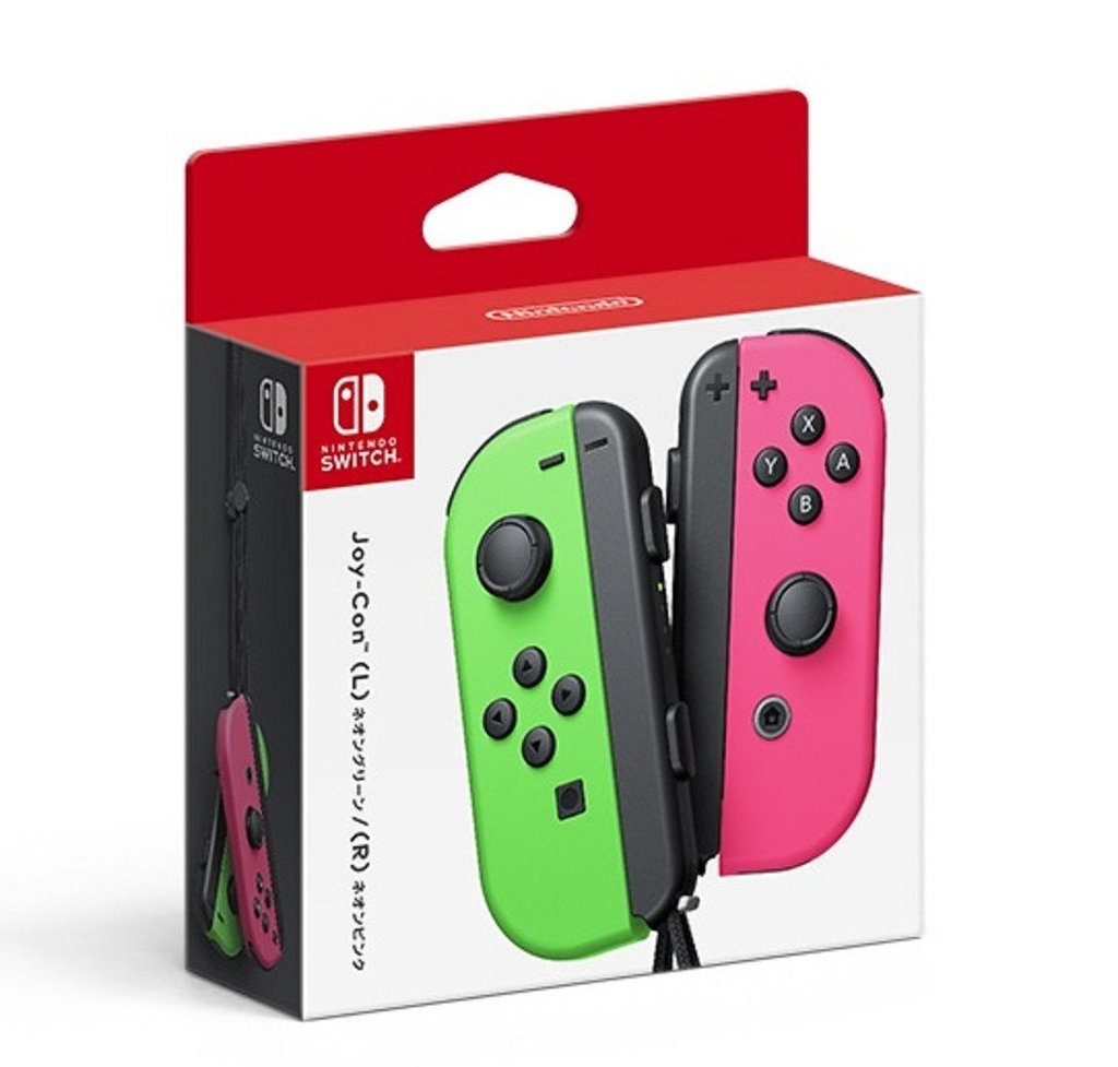 joycon nintendo switch  Splatoon  (GREEN-PINK)